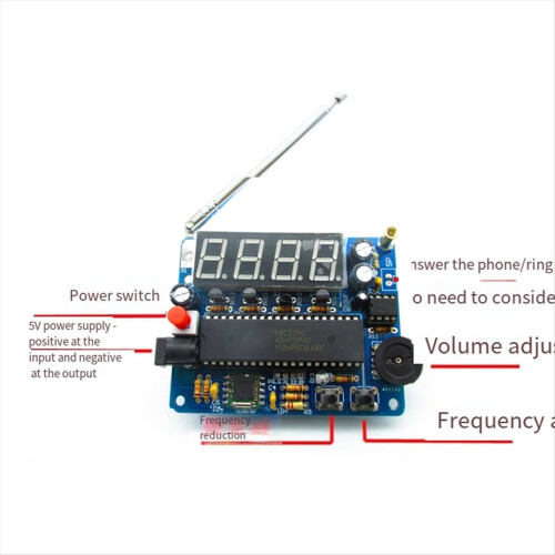Radioproductiekit TEA5767 Digitale uitzendkit 51 microcontroller 1