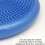 Cuscino gonfiabile per yoga e equilibrio, palla da fitness e equilibrio blu 4