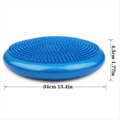 Cuscino gonfiabile per yoga e equilibrio, palla da fitness e equilibrio nera 1
