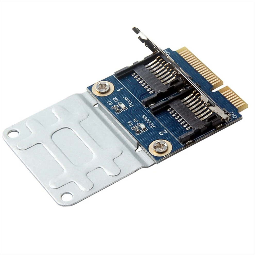 Mini Pci-E Adapter 2 Ssd Hdd For Laptop Dual Micro-Sd 4853776029876