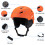 Integrated Warm Ski Helmet Adjustable Lightweight 1