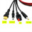 Cabo de extensão de conector de painel solar 4 em 1 compatível com XT60 3