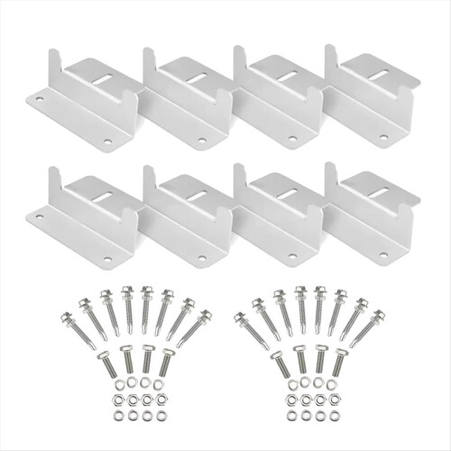 8PCS Solar Panel Mounting Bracket Kits Roof Z-Style Bracket A