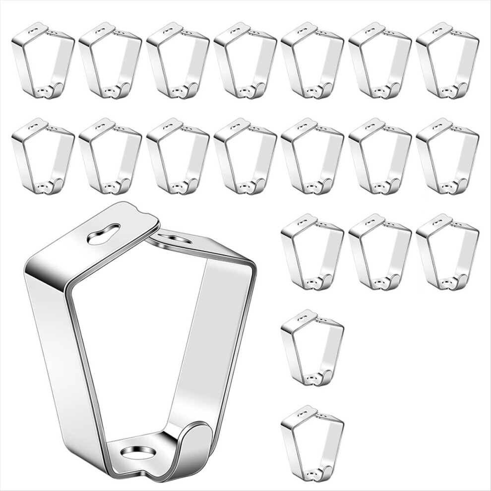 20 Pack Adjustable Picture Hanging Hook Rail Hanger Hooks 4853776034993