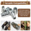 42PCS Extended Round -Handle Wedge Safety Metal Wedge (6 Sizes) 4