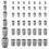 42PCS Extended Round -Handle Wedge Safety Metal Wedge (6 Sizes) 1