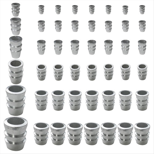 42PCS Extended Round -Handle Wedge Safety Metal Wedge (6 Sizes)