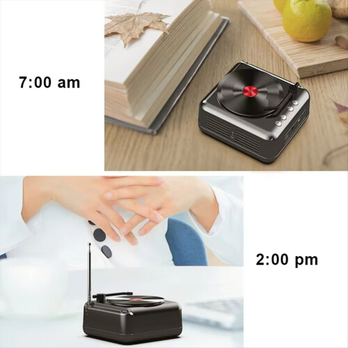 Portable Vinyl Record Player Excellent Bass Anti-Interference 2