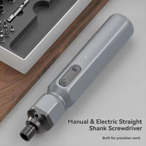Mini draadloze elektrische schroevendraaier handmatige boormachine schroevendraaier bit tool 1