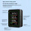 Binnenluchtkwaliteitsmonitor, CO2-monitor/temperatuur/formaldehydezwart 4