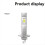 2 Stück H1 LED-Scheinwerferlampen 12 V 6500 K 5