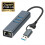 Σταθμός σύνδεσης USB/USB-C 1Gbps Hub Προσαρμογέας USB σε RJ45 1000Mbps 4