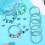 45 Pcs Snake Charm Bracelet Set Stainless Steel 7