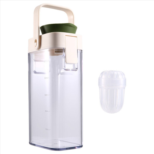 Cafetera de café frío de 1 litro, jarra de café resistente con asa 2