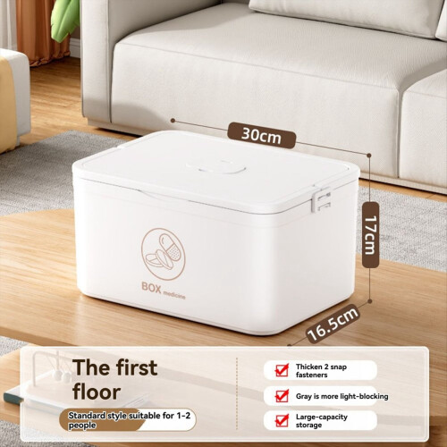 Home Medicine Box Multi-Layer Compartments Medicine Storage Box B 1