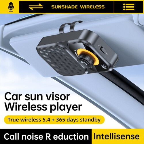 Bluetooth-luidspreker, handsfree auto, zonneklepclip, draadloze audio 1