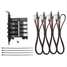 Dual Channel Hard Drive Controller Power Saving PCI Expansion Card