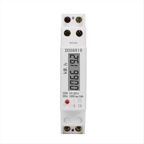 DDS6619-002 Railtype elektrische energiemeter 1P 60A 230V 1