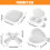 4Pcs Microwave Cooking Set Oven Cookware Set with Bacon Baking Plate 4