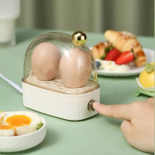 Electric Egg Boiler Automatic Cooker Rapid Egg Boiler EU Plug Green 1