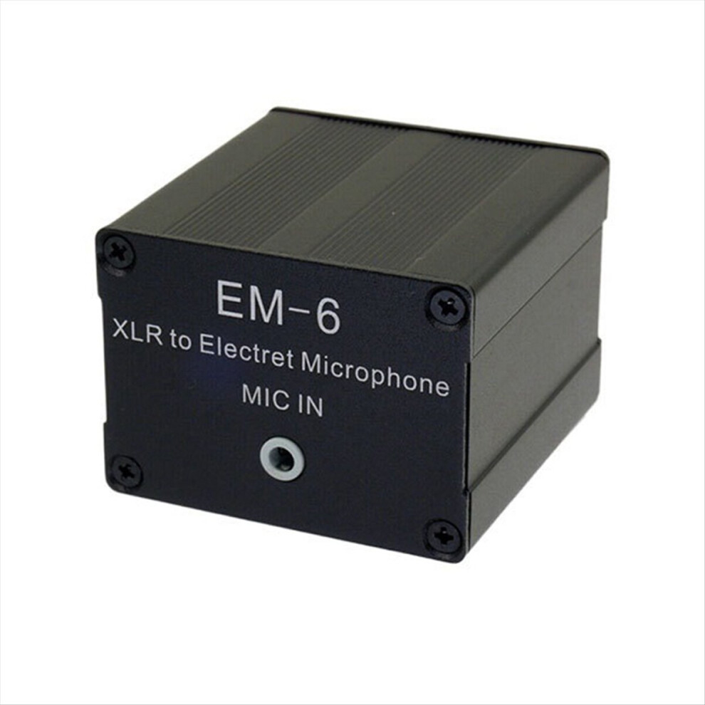 Em-6 Xlr To 3.5Mm Electret Microphone Amplifier 4853776054113