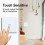 1Gang 2Way Dual Touch Switch Tempered Glass Panel Stair Switch Black 2