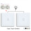 1Gang 2Way Dual Touch Switch Tempered Glass Panel Stair Switch Black 3