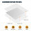 Kit de reparo para drywall, pacote com 8 unidades, kits de remendo para drywall de 6/8/12/12 polegadas 4