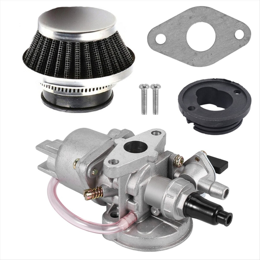 42Mm Air Filter+Carburetor Kit For 2 Stroke 47Cc 49Cc Silver 4853776057503