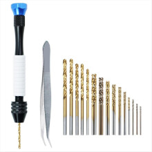 Pin Vise Handboor Handboormachines met 25 stuks boortjes (0,5 mm-3 mm) B
