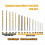 Perceuse manuelle à étau à broches avec 25 forets (0,5 mm à 3 mm) C 3