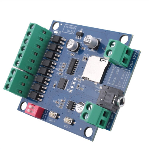 DC 12V MP3 Voice Player Module with Power Amplifier, Alarm Prompter 2