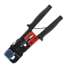 Ferramenta de crimpagem RJ45 RJ11 com decapador de cabos - Ferramenta de decapagem e crimpagem RJ45+RJ11
