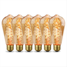 6 stuks Retro gloeilampen, gloeidraadampullen en spiraalvormige lampen