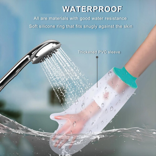 Cast Covers for Shower Arm Waterproof Adult Reusable Broken Wound 2