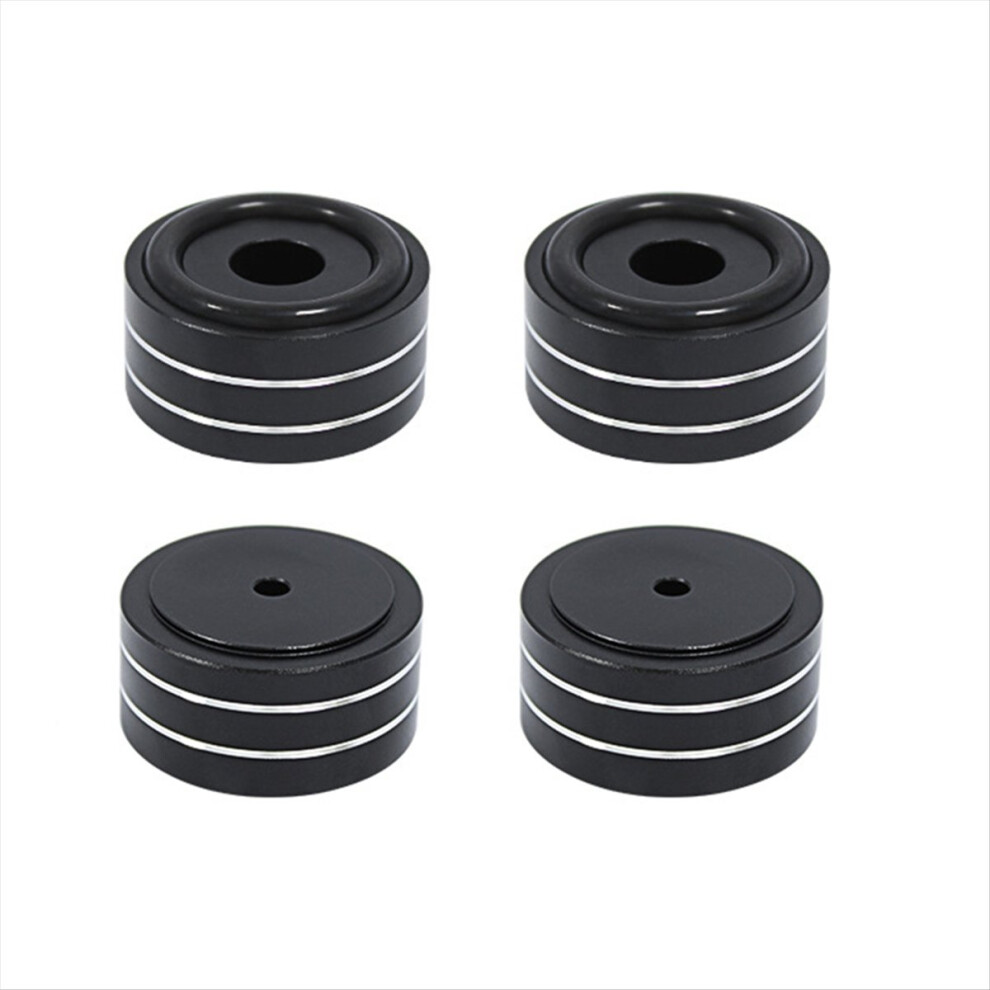 4Pcs Speaker Isolation Stand Feet Shock Absorbing Pads Black 4853776069100