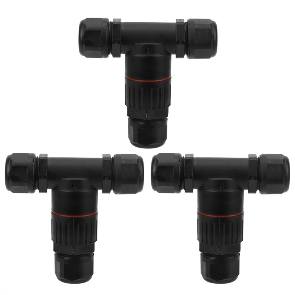Ip68 Waterproof Connector Electrical Cable 3 Way T Shape Junction Box 4853776067243