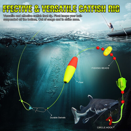 Γατόψαρο Float Rigs - Εξαρτήματα Αλιείας με Κουδούνισμα, 5 τεμάχια Rigs 1