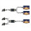 -Compatibele splitter/switch 2-poorts 4K Ultra HD 1 in 2 uit 5