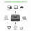 -Compatibele splitter/switch 2-poorts 4K Ultra HD 1 in 2 uit 6