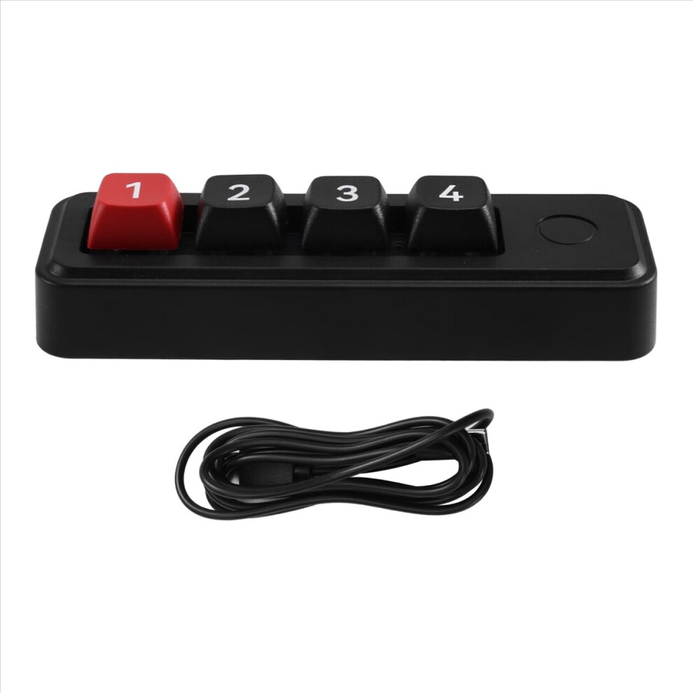 Rgb Mechanical Gaming Keyboard -Macro Programmable 4 Keys, Black 4853776070465