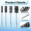 8pcs Bore Brush, Stainless Steel Wire Brush Drill Attachments 4