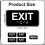 4pcs Exit Sign with Braille, 6x3in Emergency Exit Sign Plastic Exit 4