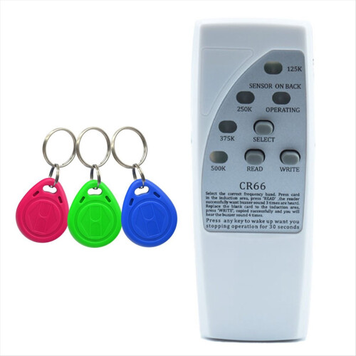 Φορητή συσκευή ανάγνωσης RFID Smart Chip Reader Writer+3x5200 Μπρελόκ 125Khz