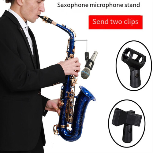 Supporto universale regolabile per microfono per sassofono 1