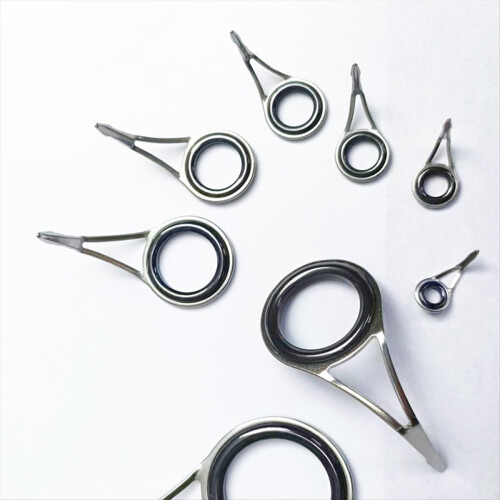 8Pcs Fishing Rod Guide Ring Set Multiple Sizes Rod Repair Kit 2