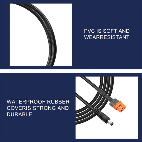 Napájací kábel DC-XT60, 1 m, 14AWG, DC samec-XT60I samica 2