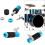 Βάση Hi-Hat για βάση τυμπάνων Jazz Premium Hi-Hat, κόκκινη 4