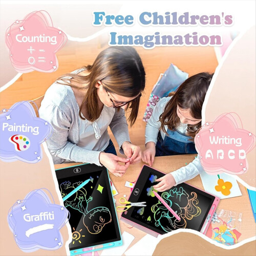 2-pack LCD-schrijftablet voor kinderen - Kleutertekentablet 10 inch 2
