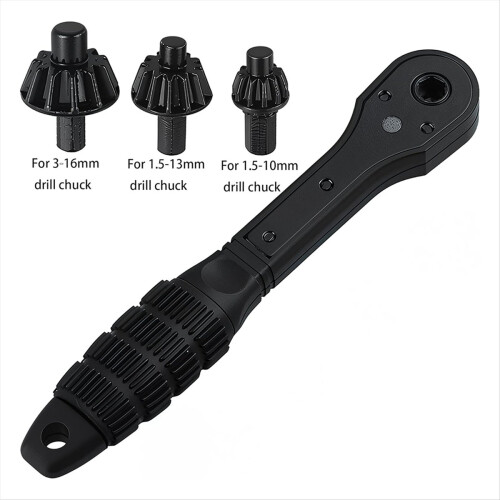 2-in-1 Ratchet Drill Chuck Key Wrench Universal Chuck Key 2